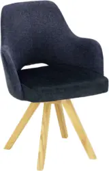 Armlehnstuhl in Dunkelblau