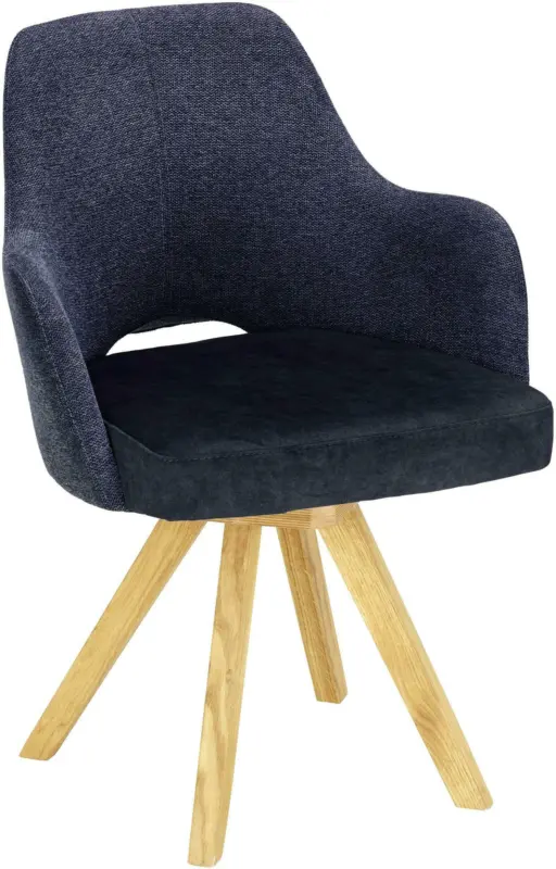Armlehnstuhl in Dunkelblau