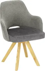 Armlehnstuhl in Hellgrau