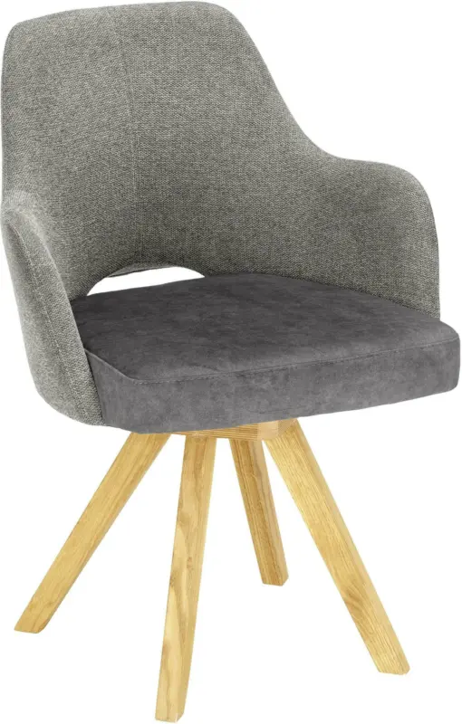 Armlehnstuhl in Hellgrau