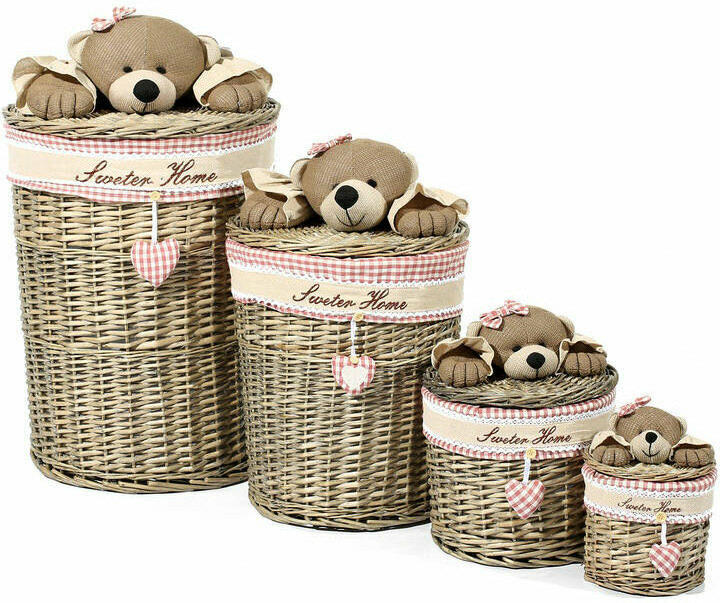 Korb-Set „Teddy 203“, braun/beige