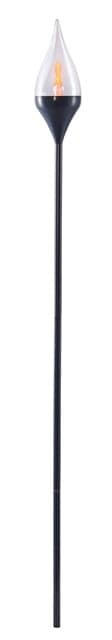 LED Edelstahl Solarfackel