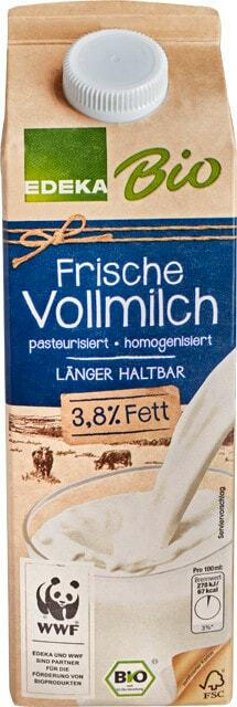 EDEKA Bio frische Vollmilch