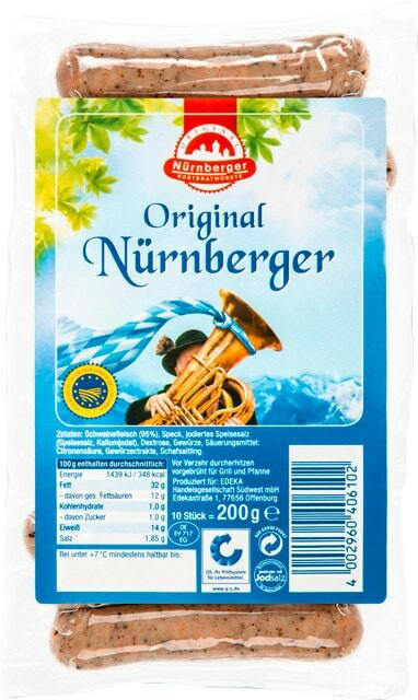 Original Nürnberger Rostbratwurst
