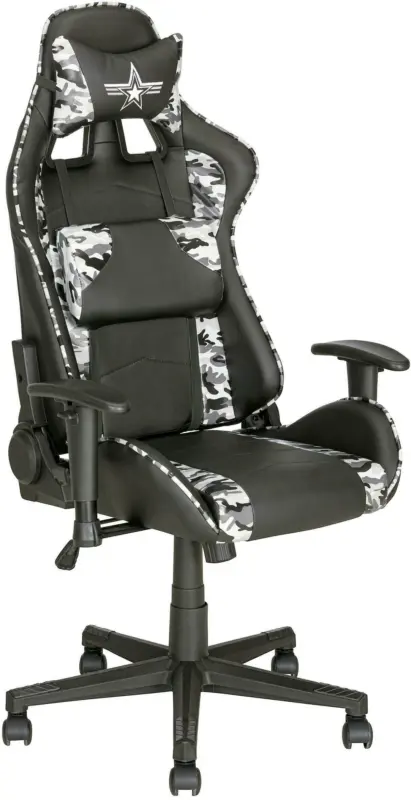 Gamingstuhl in Grau/Schwarz