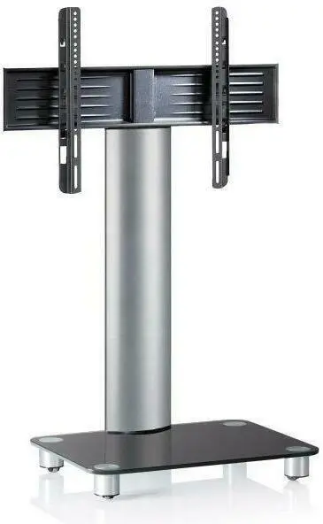 TV-Rack in Schwarz/Silberfarbe 'Tosal B: 60 CM'