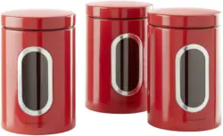 Vorratsdosenset in rot, 3-teilig