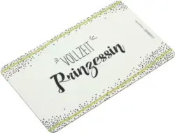 Schneidebrett Vollzeit Prinzessin in Weiß
