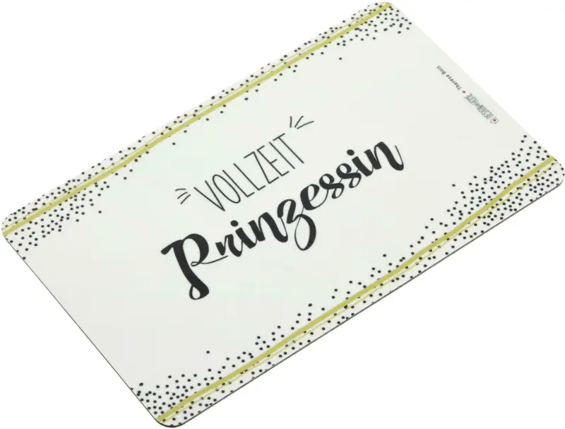 Schneidebrett Vollzeit Prinzessin in Weiß