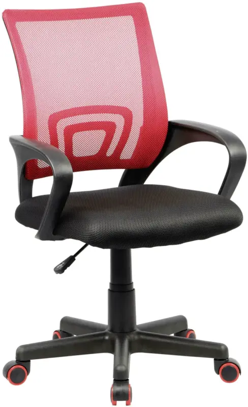 Jugenddrehstuhl in Schwarz/Rot 'Tinos'