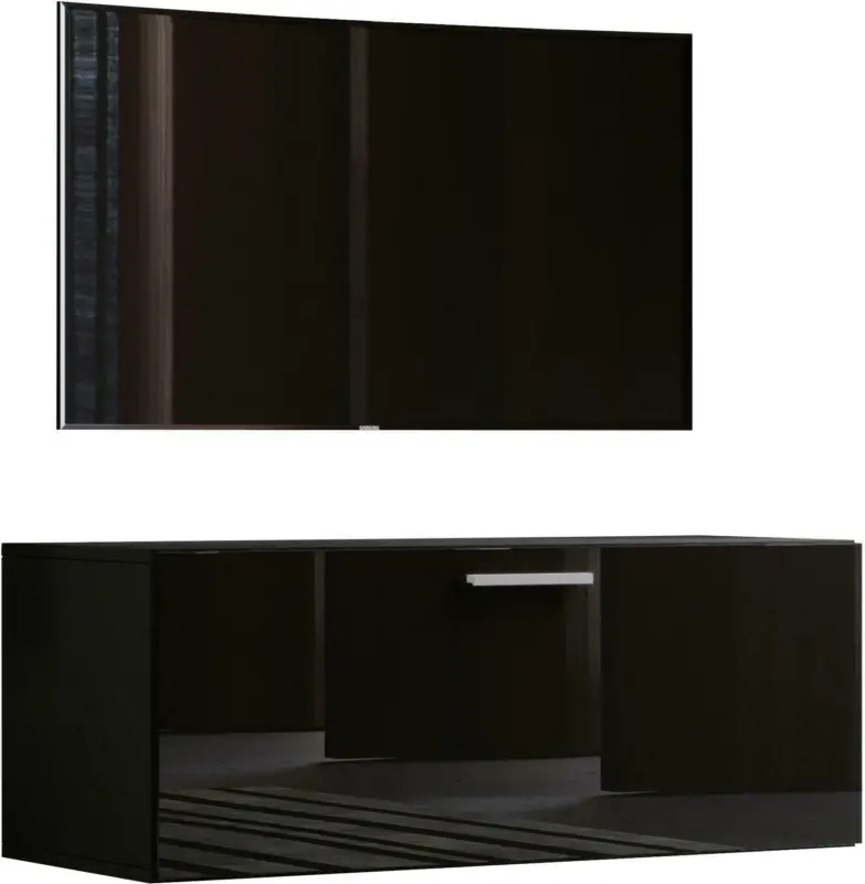 Tv-Element in Schwarz 'Fernso 95'