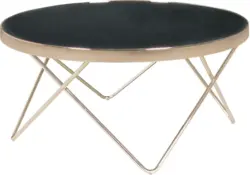 Couchtisch 'WL5.248' Ø ca. 82 cm, schwarz