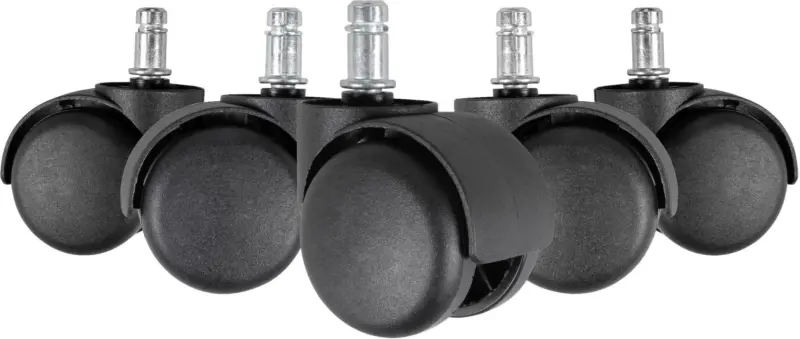 Drehstuhlrolle 'SPM1.914', 5-er Set, schwarz