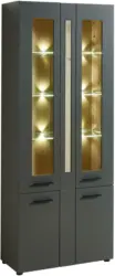 Vitrine 'Loft-Two' , dunkelgrau