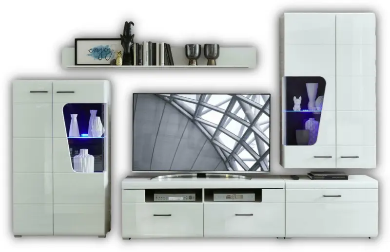 Wohnwand 'Funny Plus' , weiß