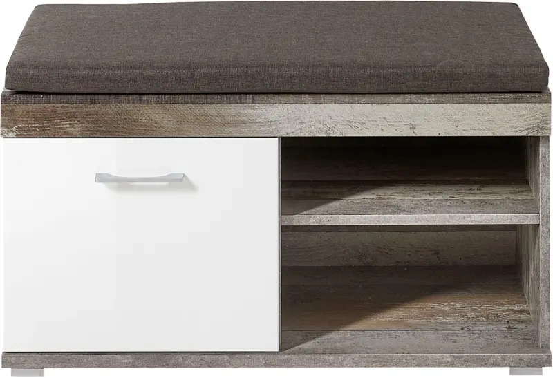 Garderobenbank 'Crown-X' , weiß