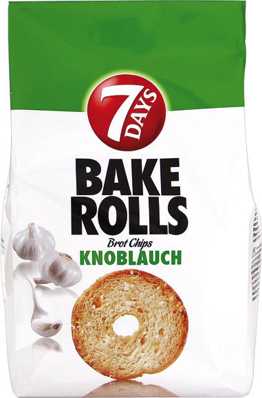 Knusprige Brot-Chips mit Knoblauchgeschmack