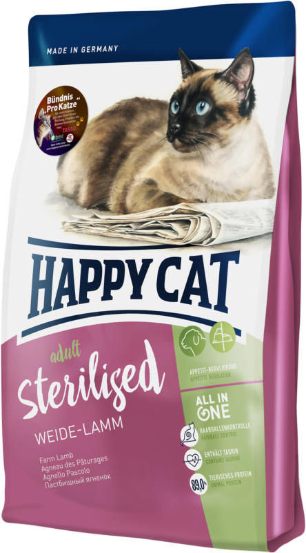 Happy Cat Sterilised Weide-Lamm 1.4kg