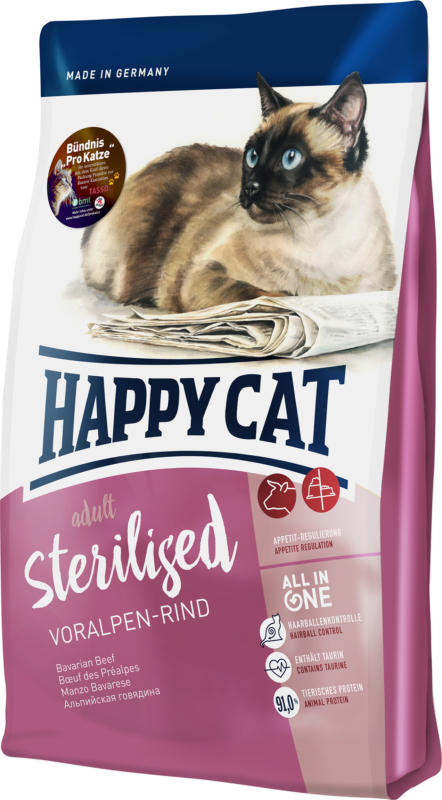 Happy Cat Sterilised Voralpen-Rind 300g