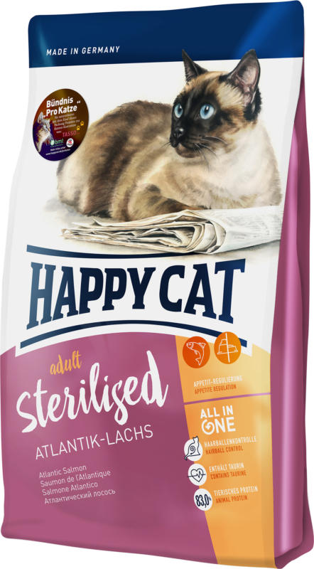 Happy Cat Sterilised Atlantik-Lachs 1.4kg