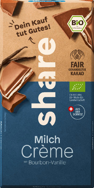 share Schokolade, Milchcreme