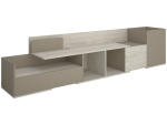 Mobile TV CLAY legno, grigio scuro