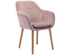 Stuhl EMILIA Samt rosa