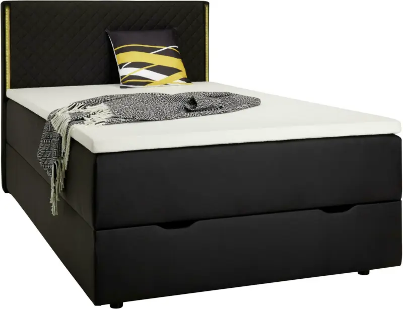 Boxspringbett mit Beleuchtung ca. 140x200cm