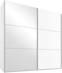 Schwebetürenschrank in Weiß ca. 200x216x68cm