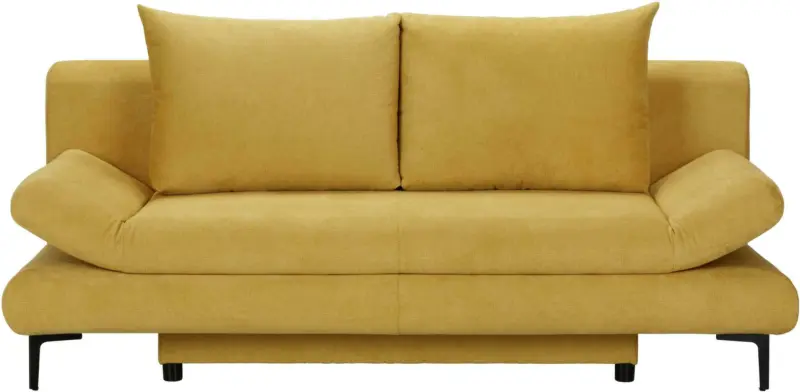Schlafsofa in Gelb mit Bettfunktion