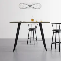 Bartisch 'Nani', ca.140x70cm, nussfarben