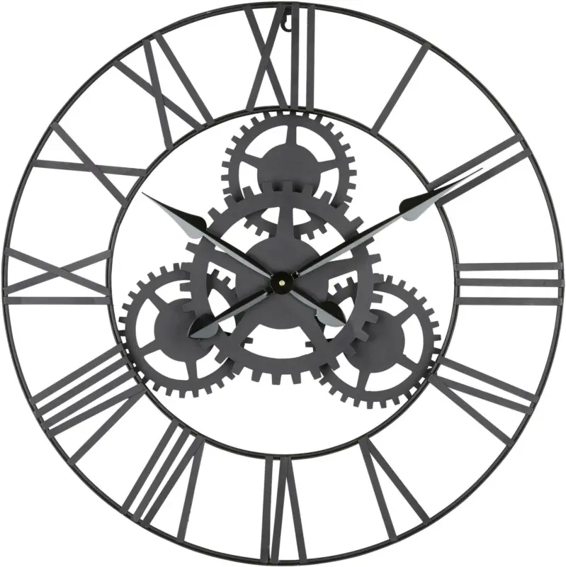 Wanduhr Gears aus Metall Ø ca. 70cm