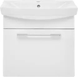 Waschtischkombi in Weiß Hochglanz