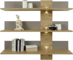 Wandpaneel in Eichefarben