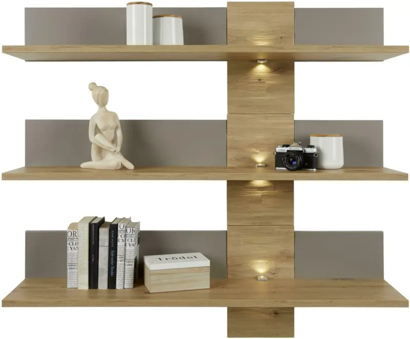 Wandpaneel in Eichefarben