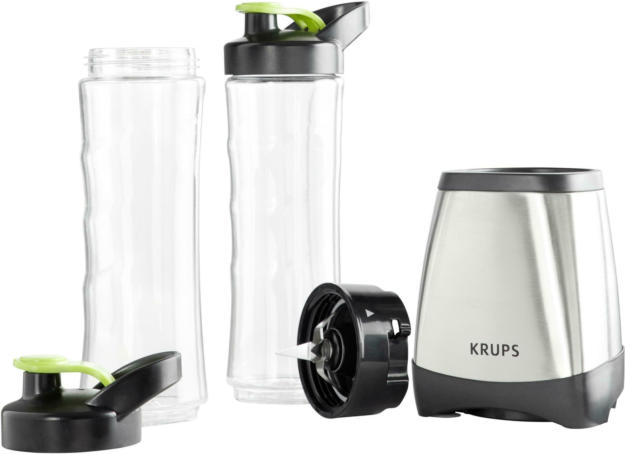 Linsar - 3in1 Smoothiemaker - 600 ml - Mit 2 Mixstufen, 4-Klingen-Edelstahlmesser und To-Go Becher - BPA- Frei - 24.000 U/Min - 300 Watt