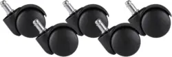 Drehstuhlrolle 'SPM1.910', 5-er Set, schwarz