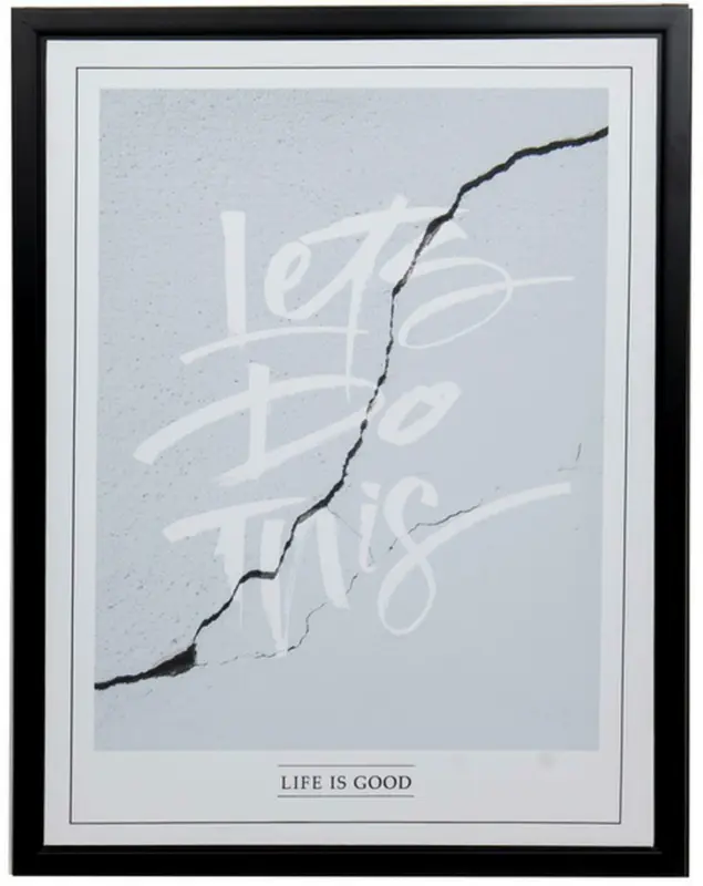 Bild Joey in Blau/Weiß ca. 40x50cm