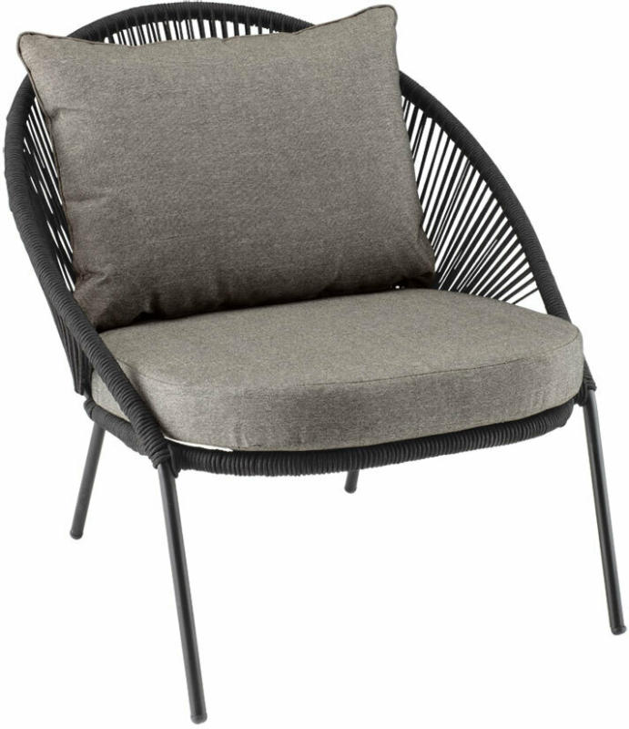 Relaxsessel „Barcelona“, Stahl, schwarz