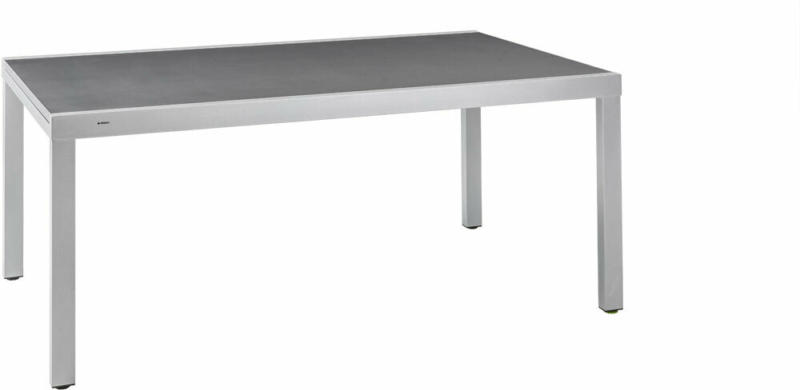 Ausziehtisch „Elemento“, 180-270x75x100 cm, Aluminium, silber