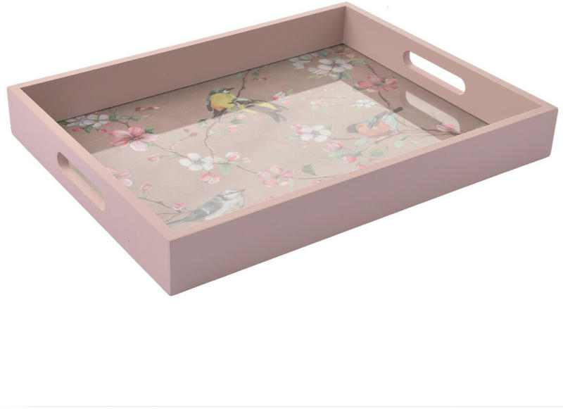 Tablett mit Blumen-Motiv (Nur online)