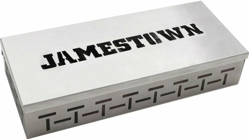 Jamestown Edelstahl Raucherbox 22,2 x 9,2 x 4,3 cm