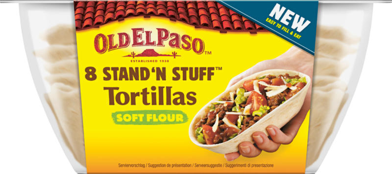 Old El Paso Stand 'n Stuff™ Soft Tortillas, Schale, 193 g