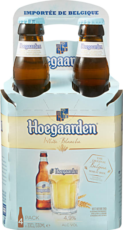 Hoegaarden Weissbier, 4 x 33 cl