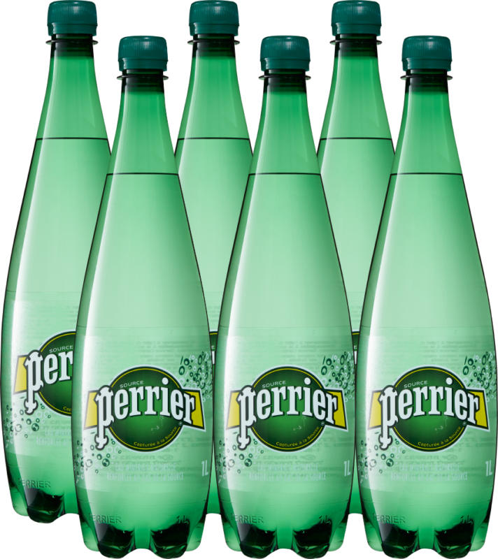 Acqua minerale Perrier, gassata, 6 x 1 litro