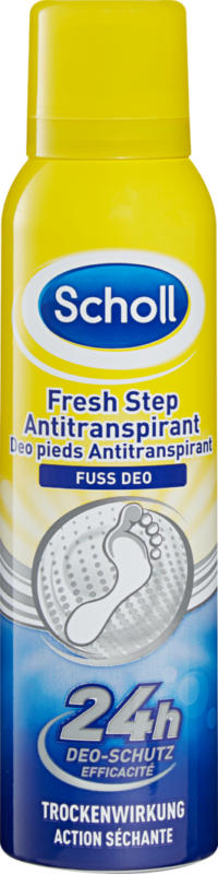Déo pieds antitranspirant Fresh Step Scholl, 150 ml