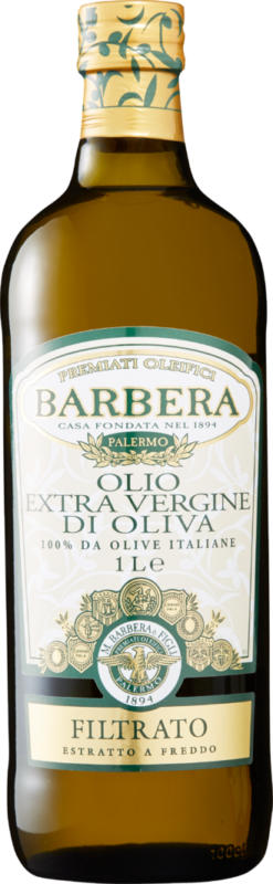 Olio di oliva Extra Vergine Barbera, filtrato, 1 litro
