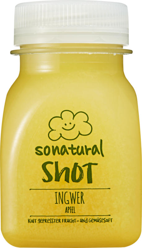 Sonatural Shot, Ginger & Apple, 125 ml
