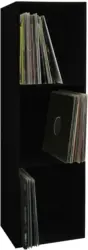 Schallplattenregal in Schwarz 'Platto B: 34 CM'