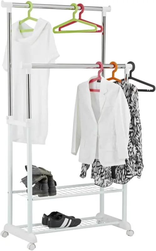 Kleiderwagen in Weiß